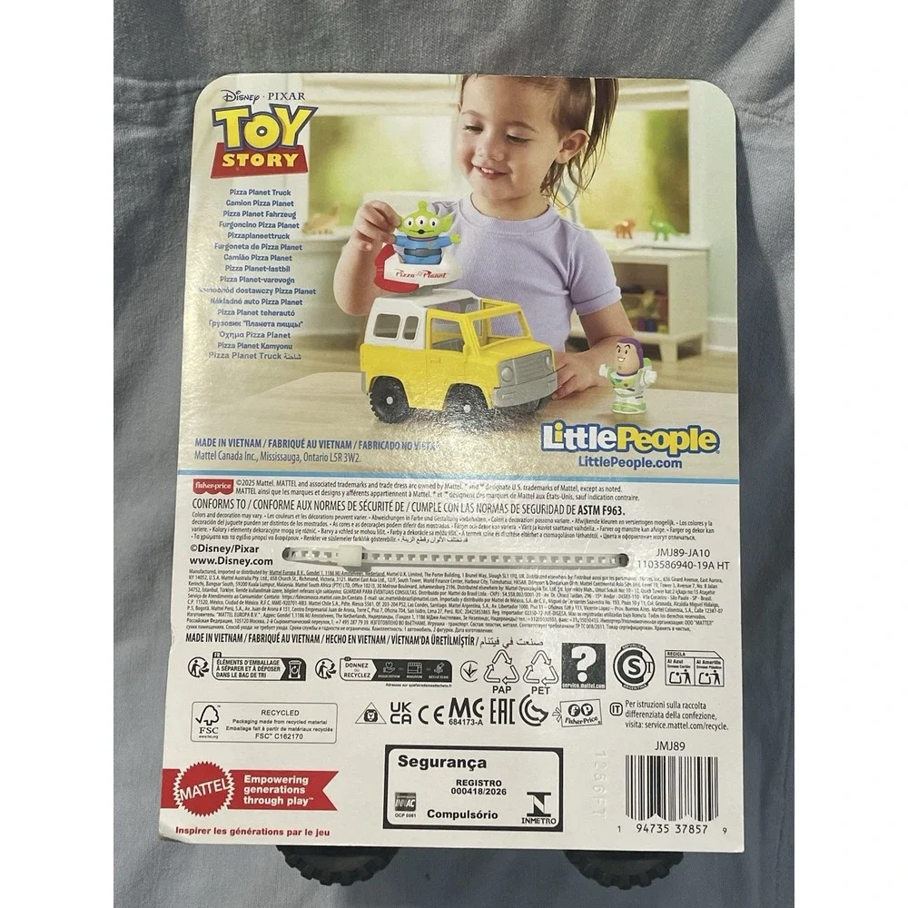 NEW Fisher-Price Little People Toy Story Pizza Planet Truck Buzz Lightyear Alien